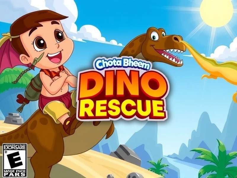 Chhota Bheem Dino Rescue Official Cover Art Chhota Bheem Dino Rescue Game Cover